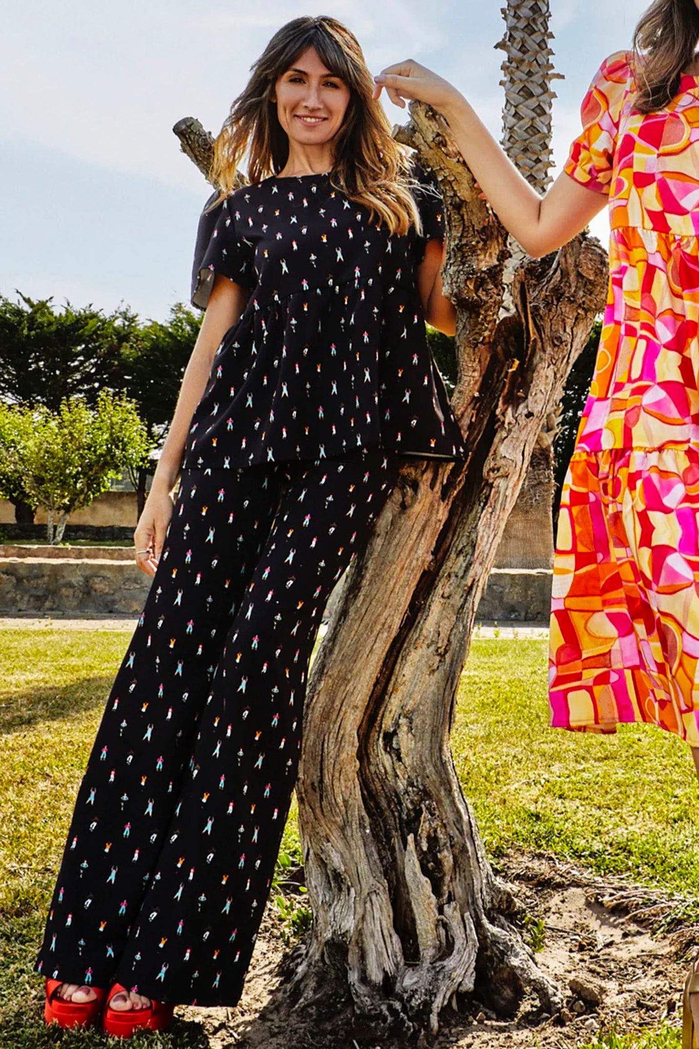 Black Dance of Life Trousers
