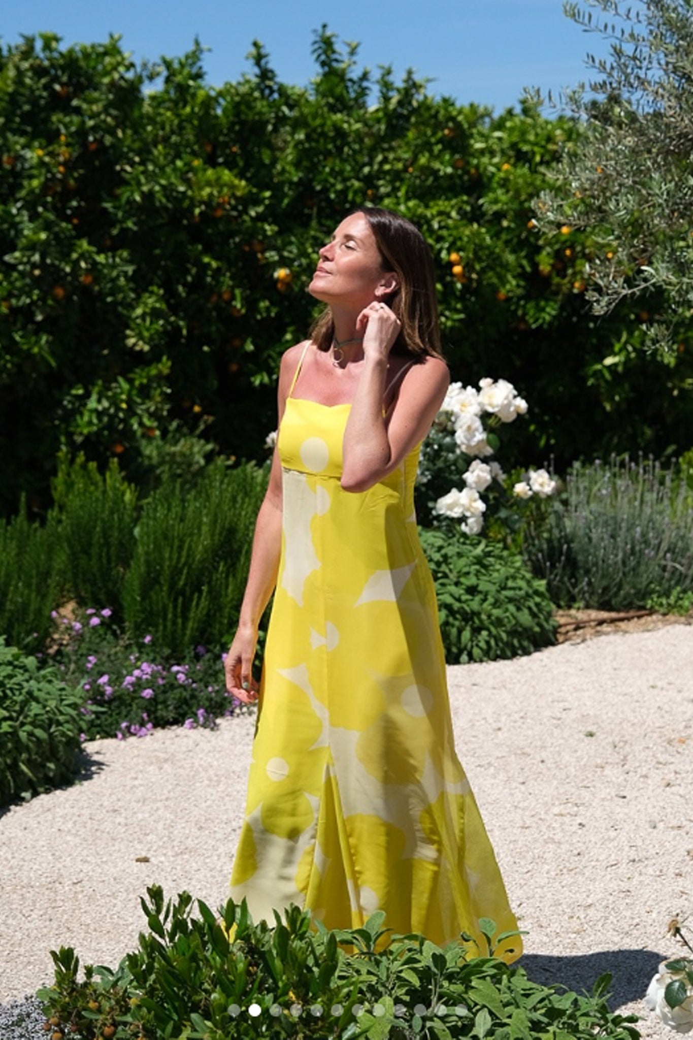 Green Lime Cascade Dress
