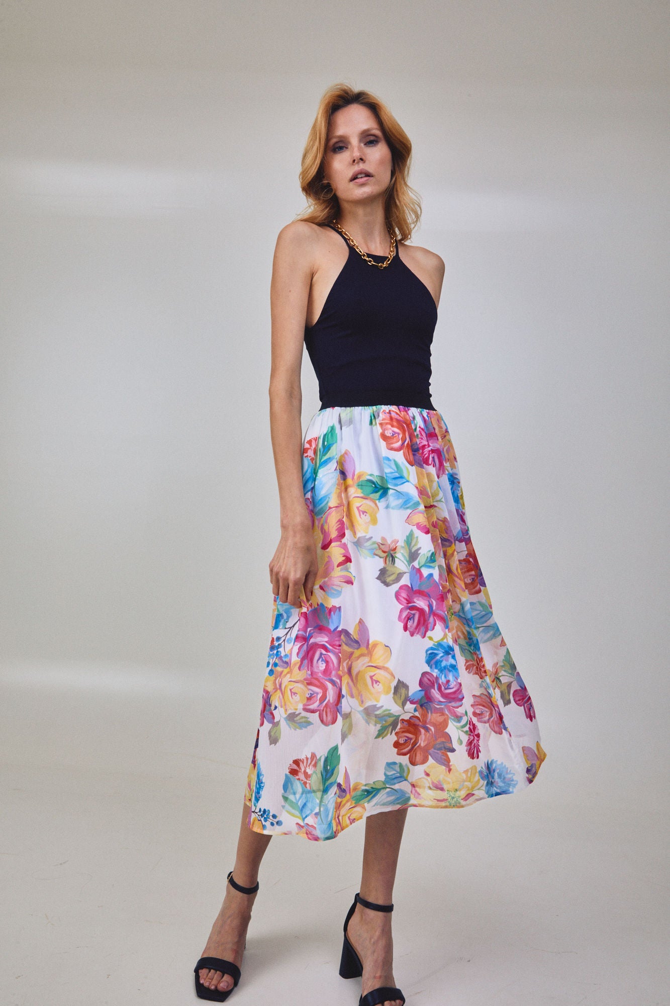 Shine Bright High Waist Midi Skirt