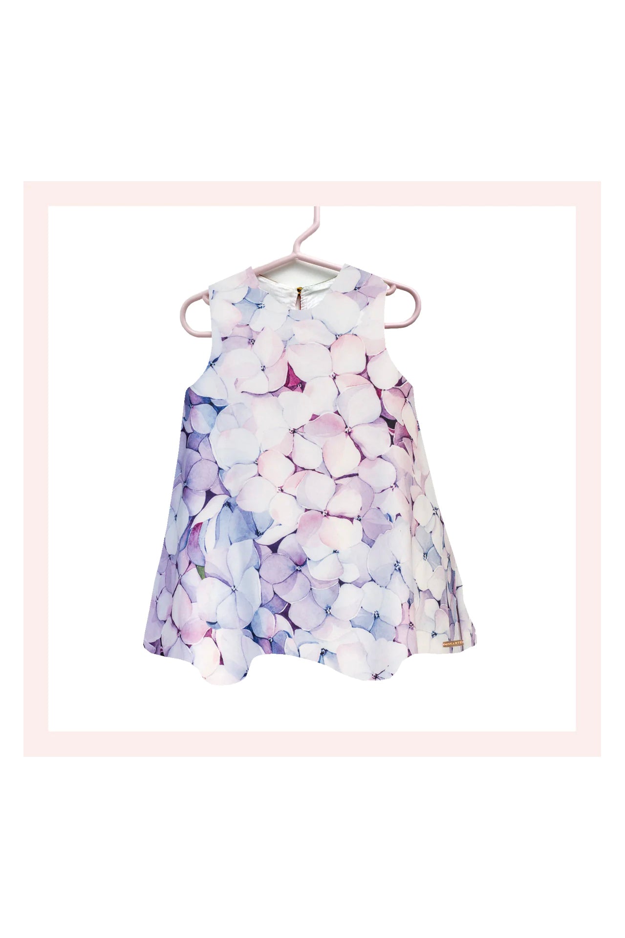 Azorean Blue Girl's Sleeveless Dress