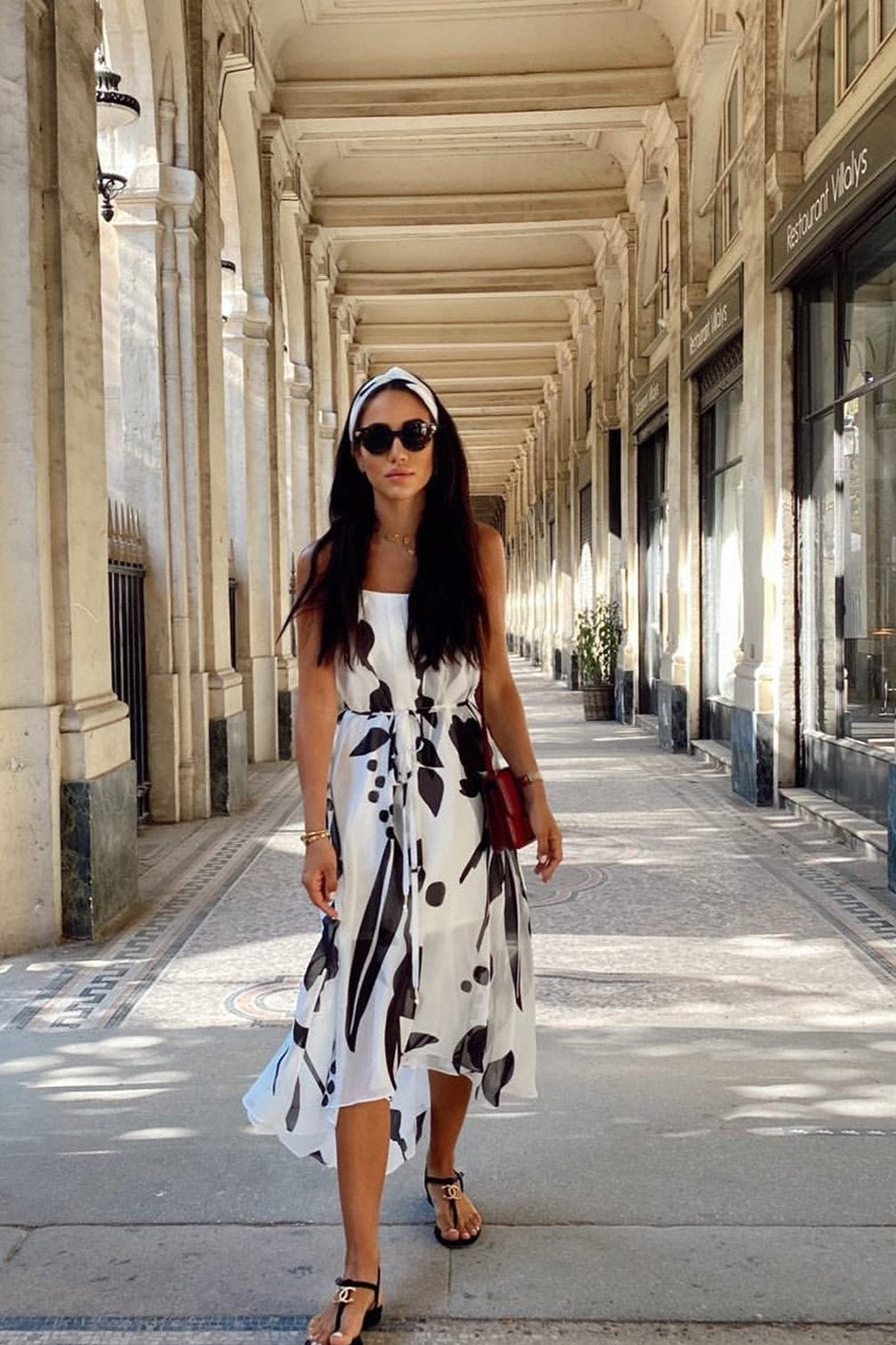Winter Shadows Flowing Maxi Dress