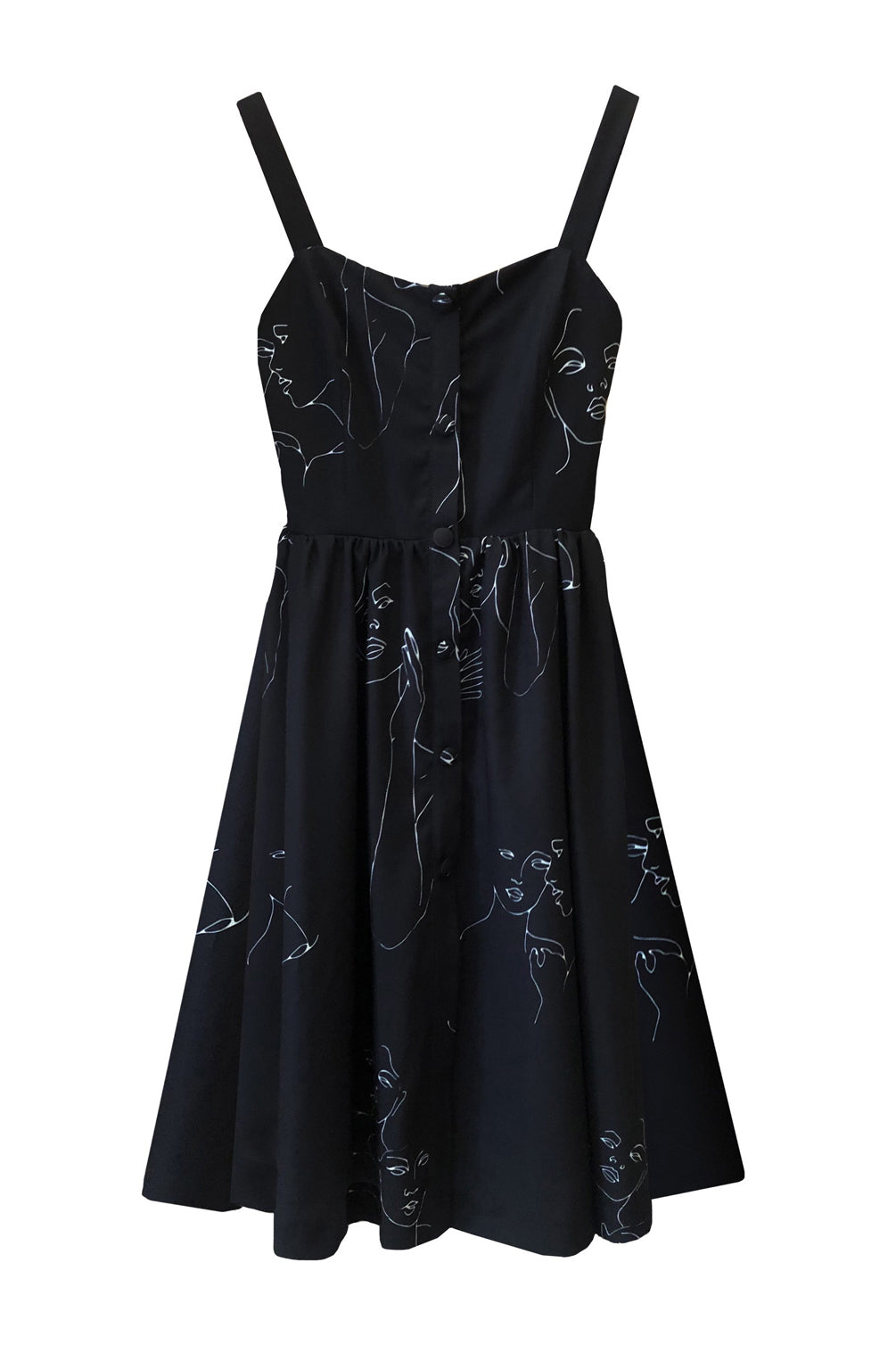 Women Power Buttoned Midi Dress