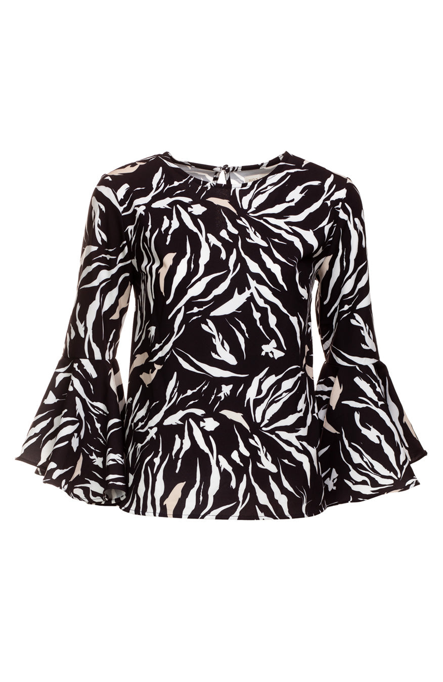 Deep Ocean Longe Sleeve Blouse
