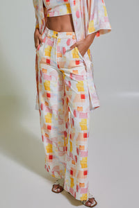 Beachside Reflection Wide Leg Trousers