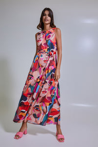 Portuguese Girl Back Neckline Maxi Dress