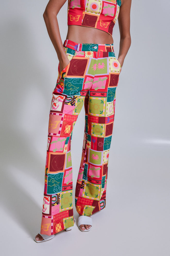 Rainforest Connection Wide Leg Trousers