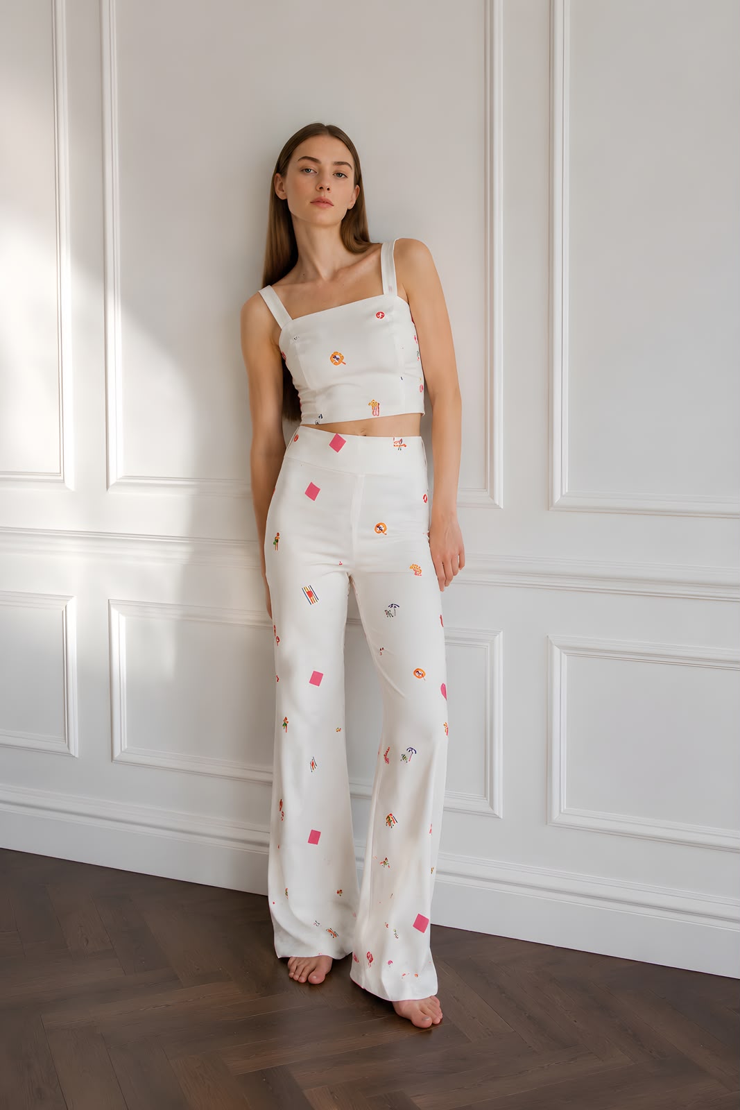 Beach Diaries Square Neck Cropped Top