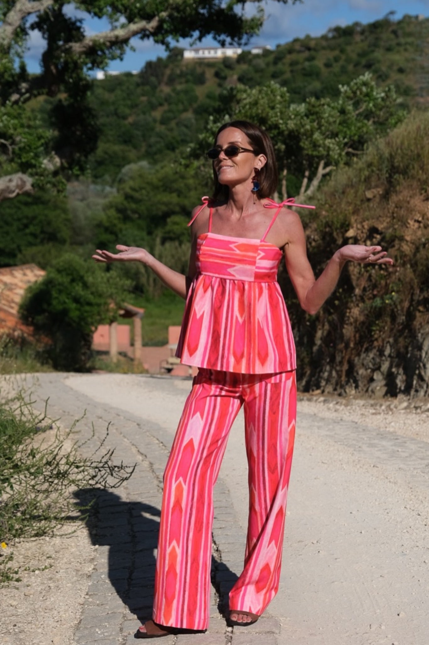 Rose Heat Straight Leg Trousers