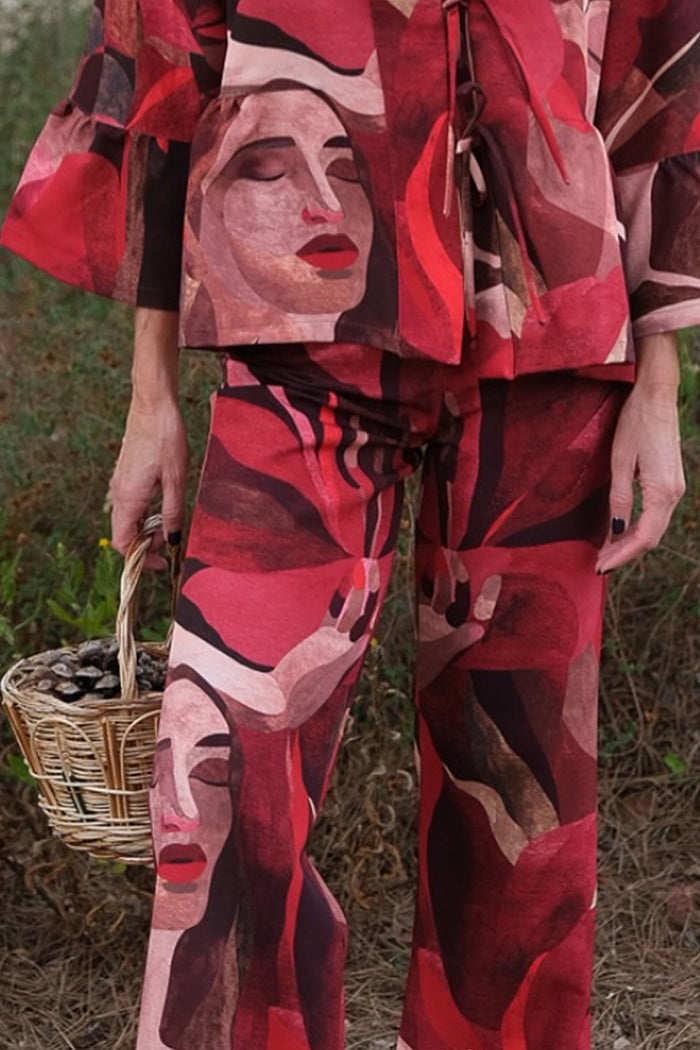 Red Muse Wide Leg Trousers