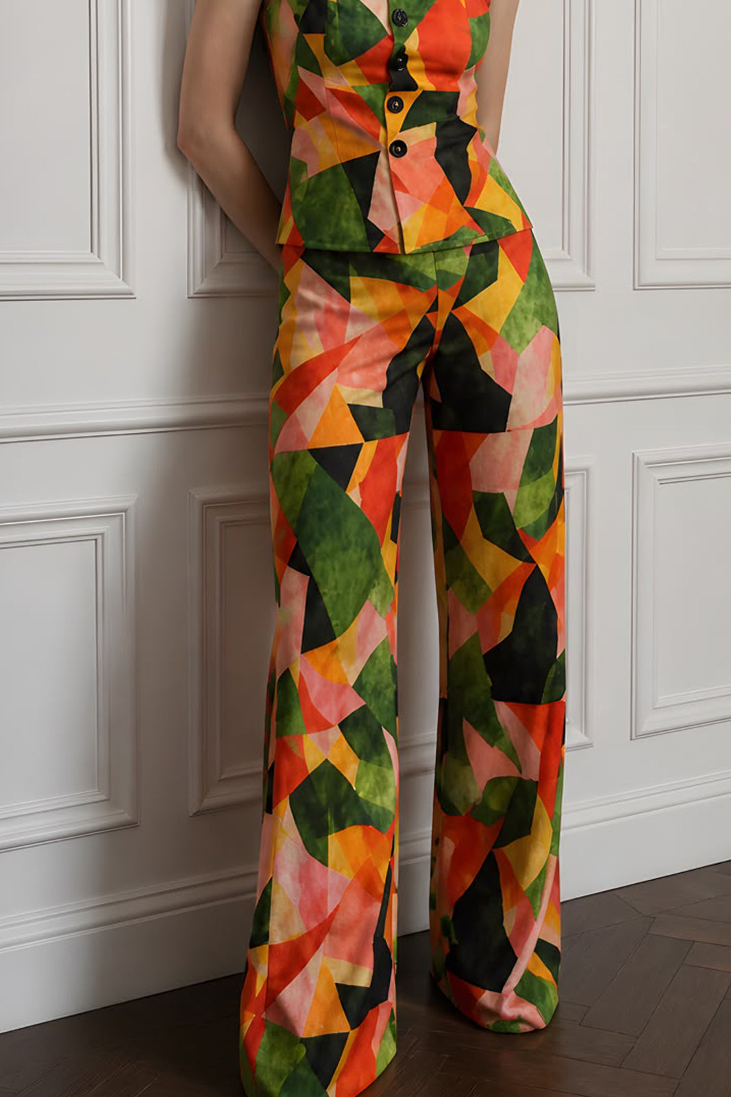 Fragments of Light High Waist Trousers
