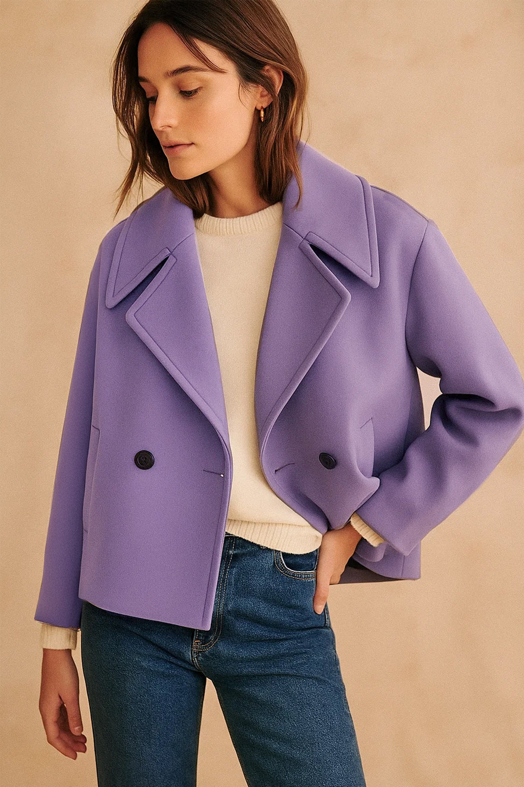 Lavender Short Coat