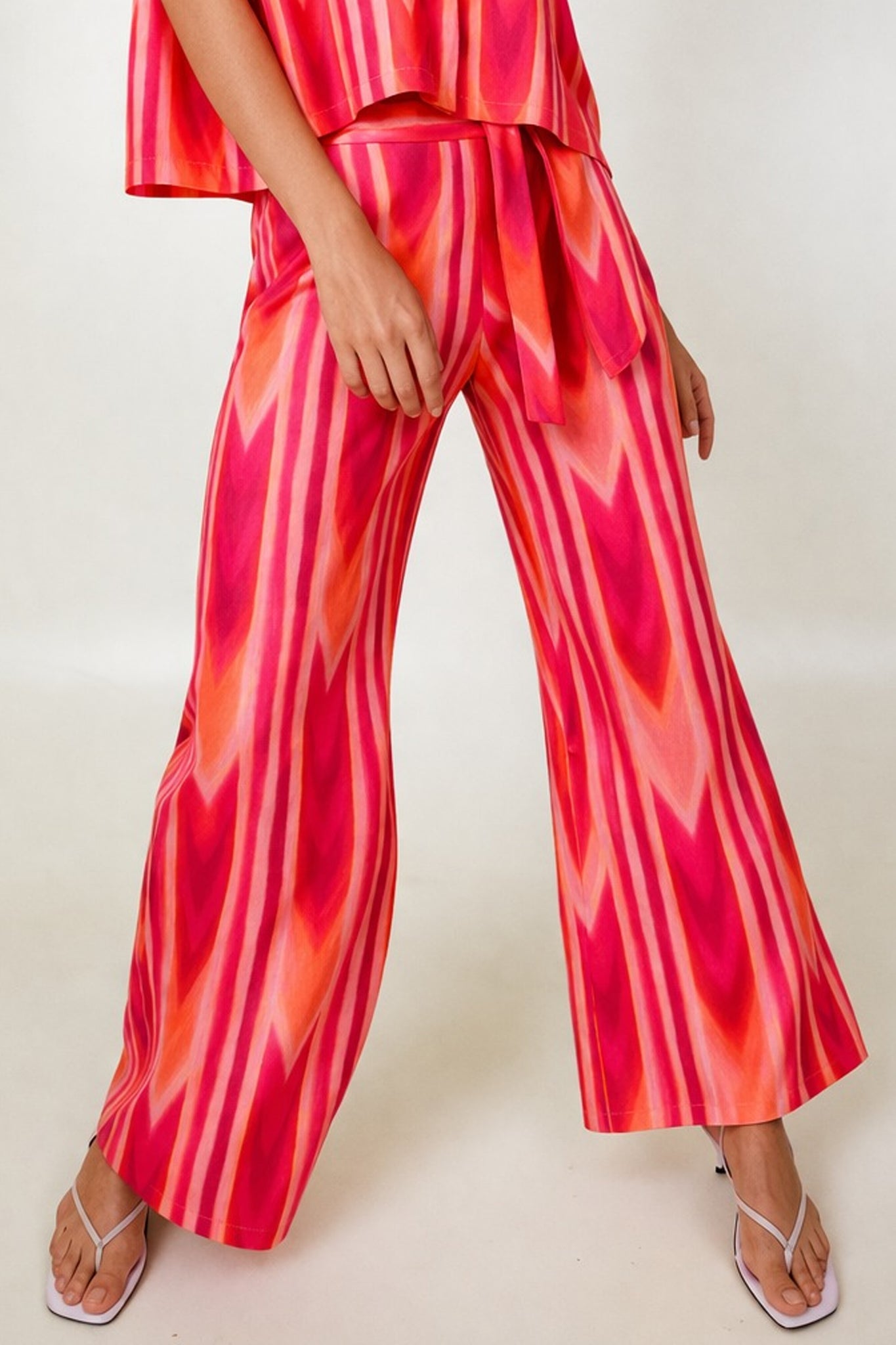 Rose Heat High Waist Trousers