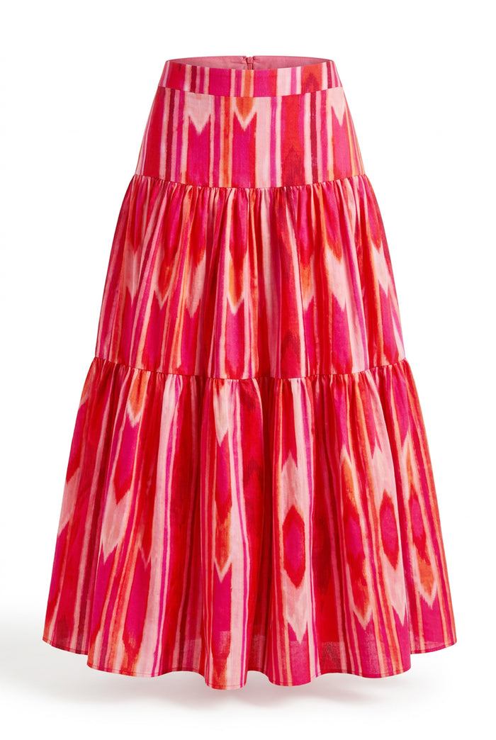 Rose Heat Maxi Skirt