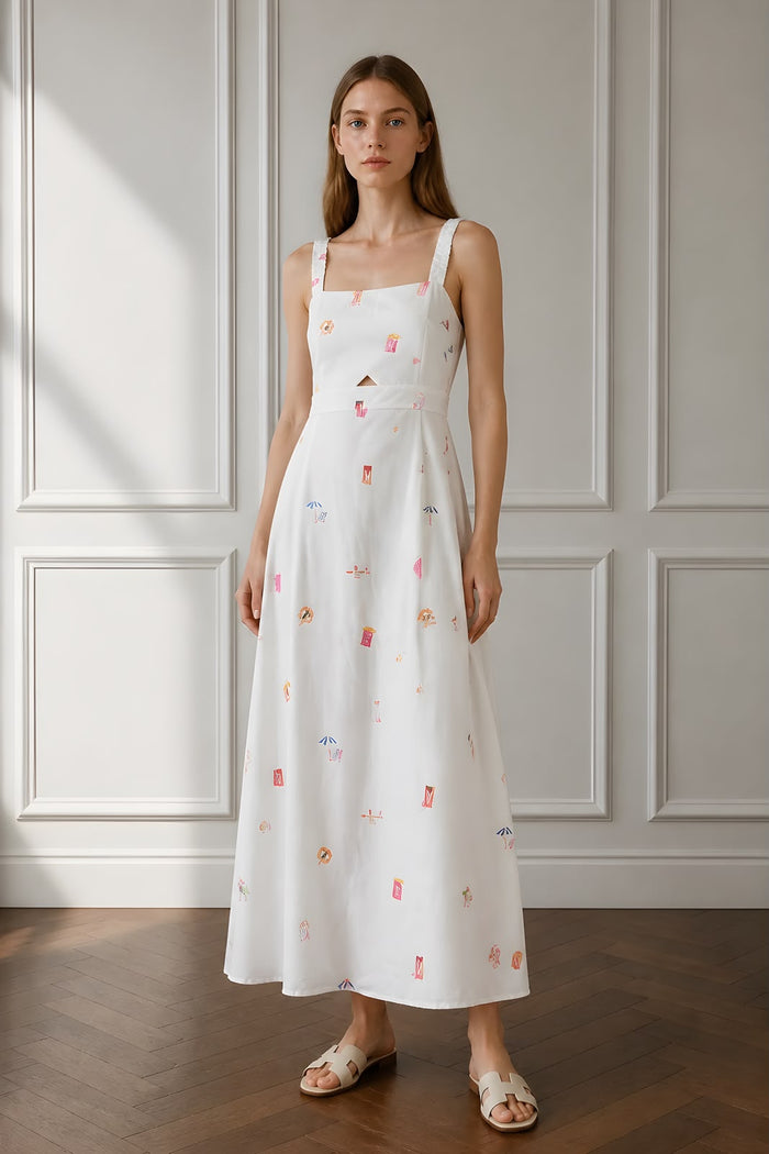 Beach Diaries Tie-Back Maxi Dress