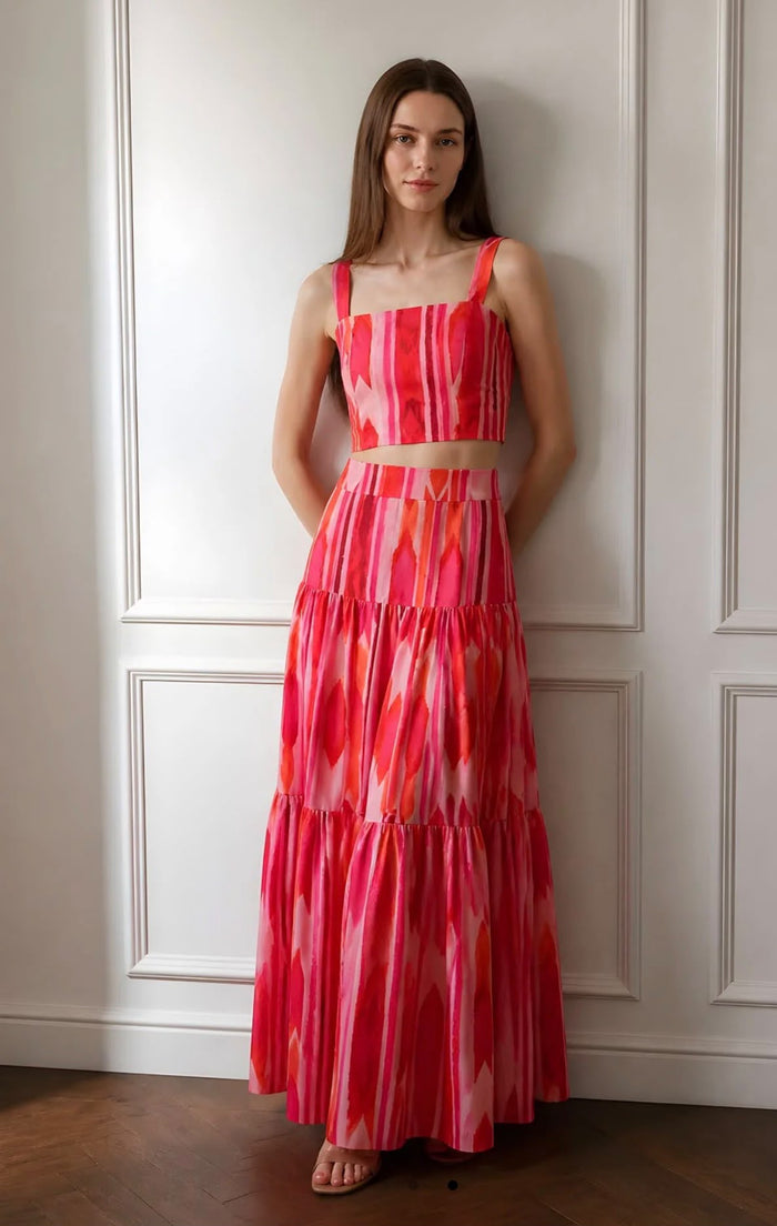 Rose Heat Maxi Skirt