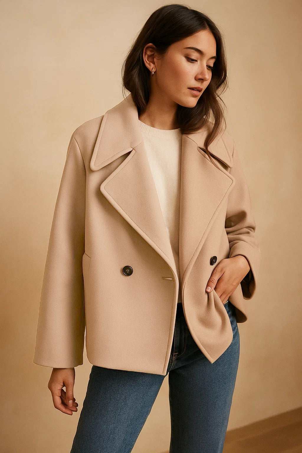 Beige Short Coat