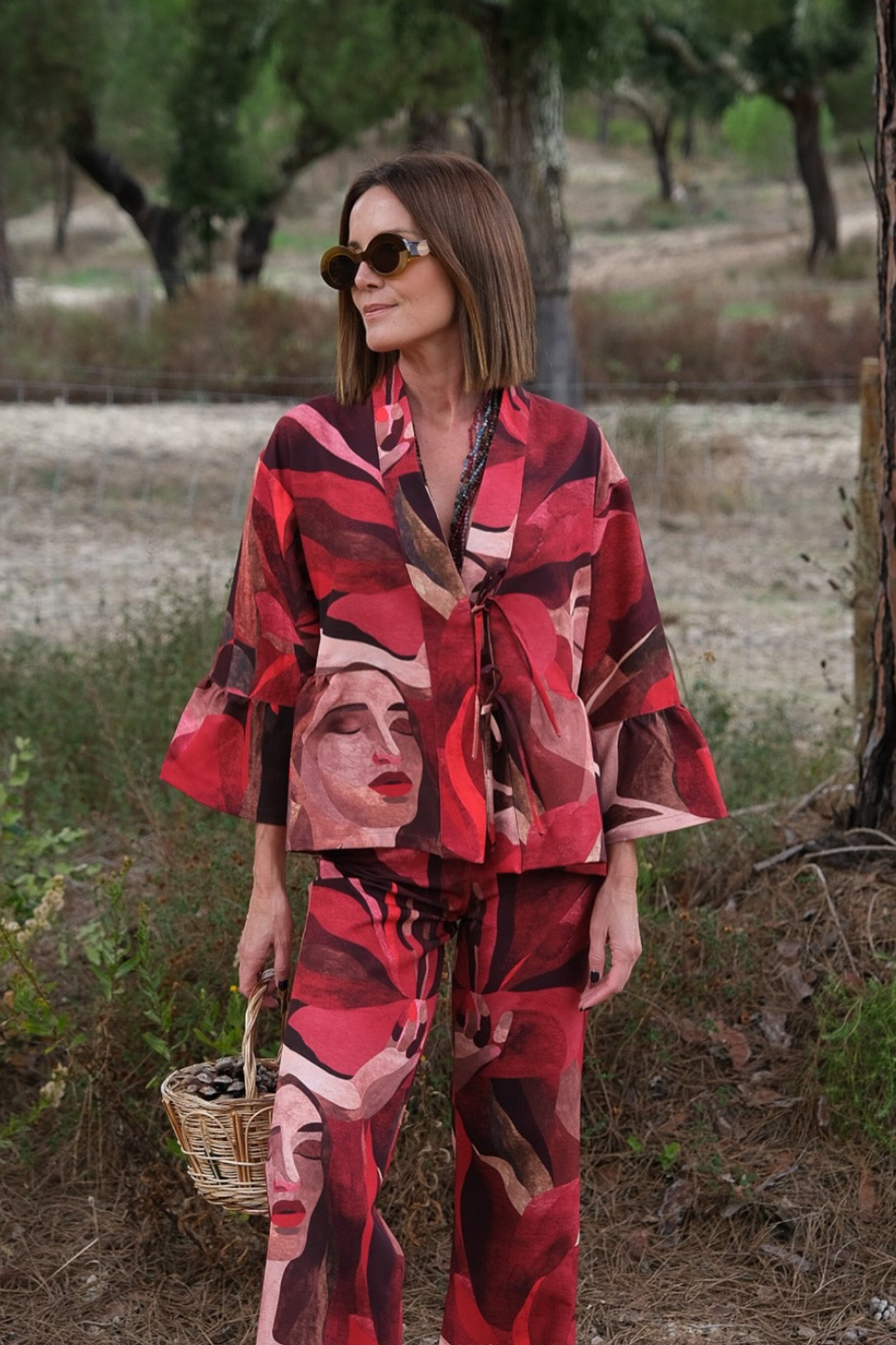Red Muse Kimono