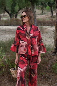Red Muse Kimono