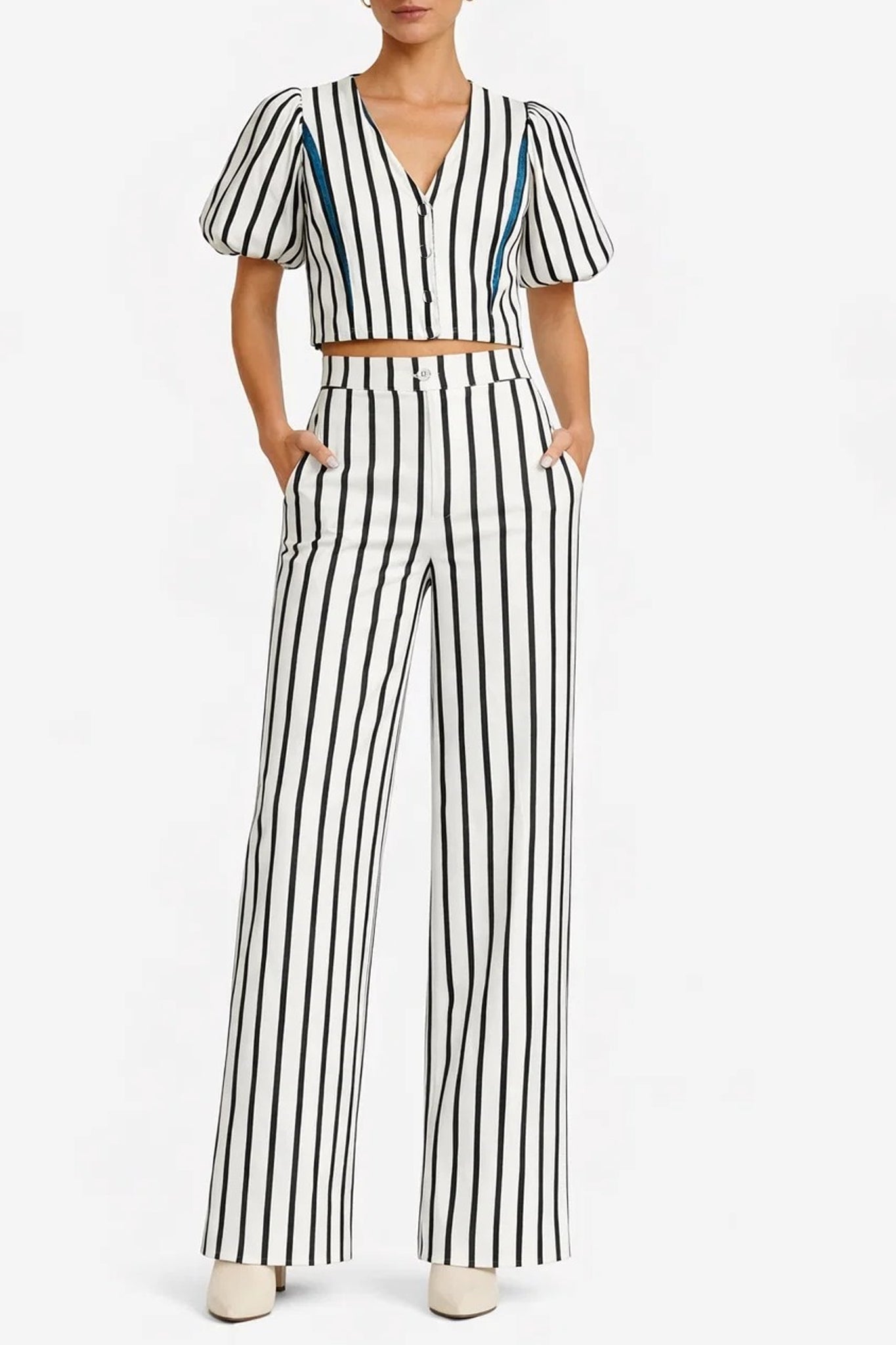 Sea State Wide Leg Trousers