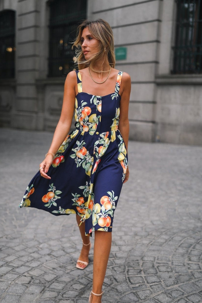 Juicy Summer Buttoned Midi Dress
